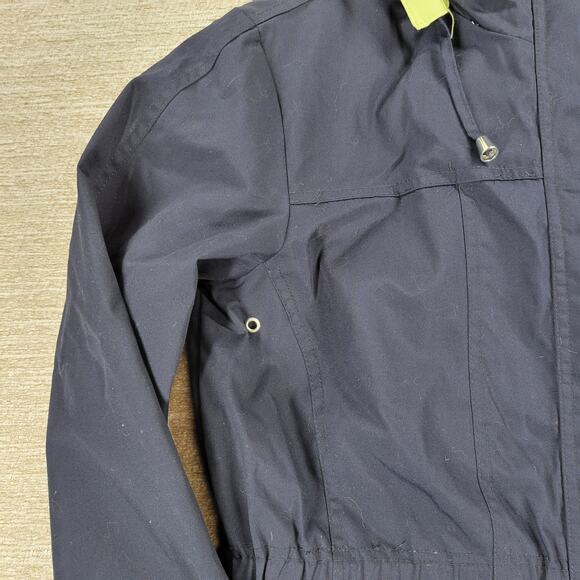 Mackintosh New England Rain Coat Womens M Navy Green Hooded Waterproof Jacket - Picture 6 of 16